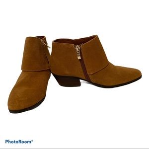 APRI NEW BOOTS ANKLE BOOTIE TAN BROWN SUEDE GALANT SHOES Size 7.5